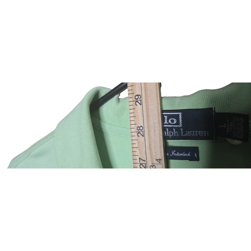 Polo by Ralph Lauren Men’s Polo Shirt Size L Green Classic Fit Pima Cotton